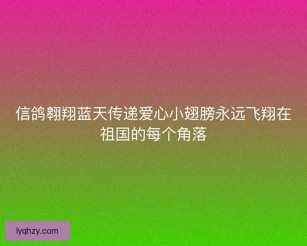 信鸽翱翔蓝天传递爱心小翅膀永远飞翔在祖国的每个角落 信鸽翱翔蓝天传递爱心小翅膀永远飞翔在祖国的每个角落